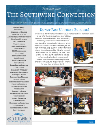 thumbnail of Southwind February 2019 Newsletter
